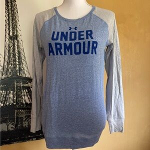 Under Armour Heathered Blue Semi-Fitted Shirt